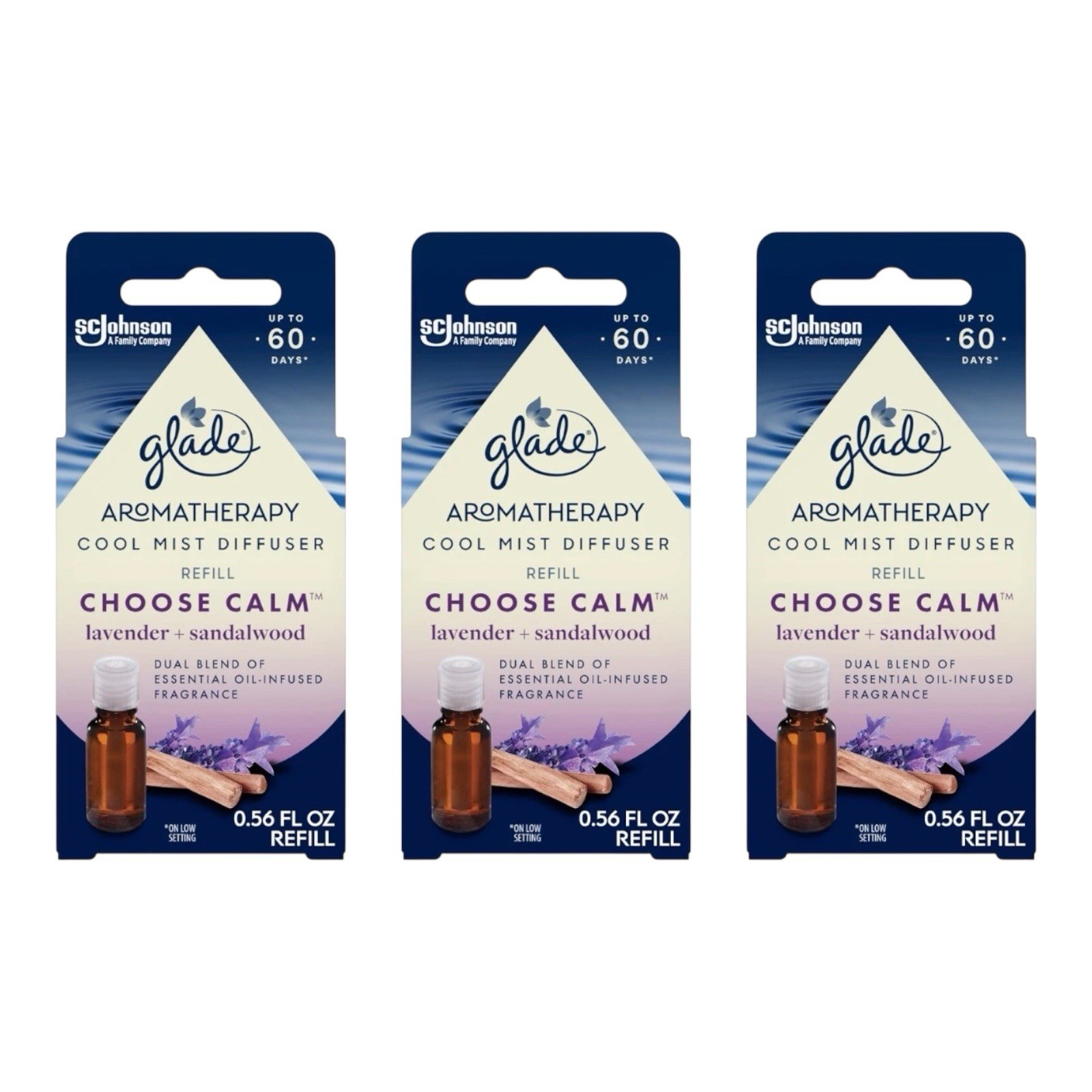 (3) Glade Cool Mist Diffuser Oil Refill Choose Calm Lavender + Sandalwood New gallery