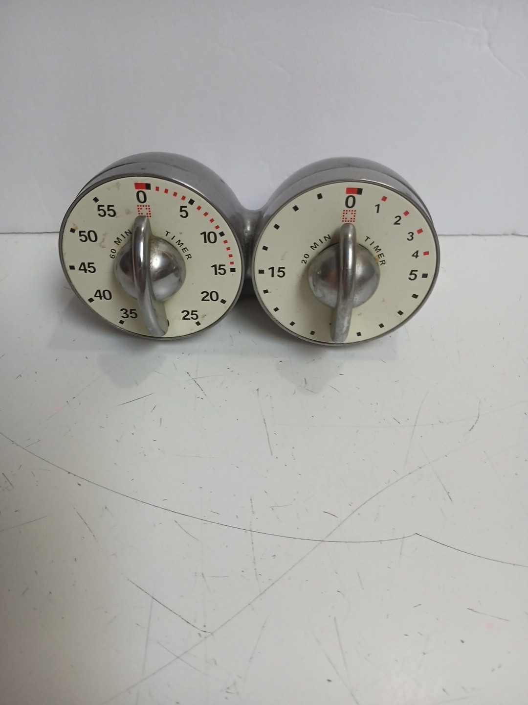 VTG Bengt Ek Designs Sweden Double Timer 60/20 Minutes MCM Aluminum Timer gallery