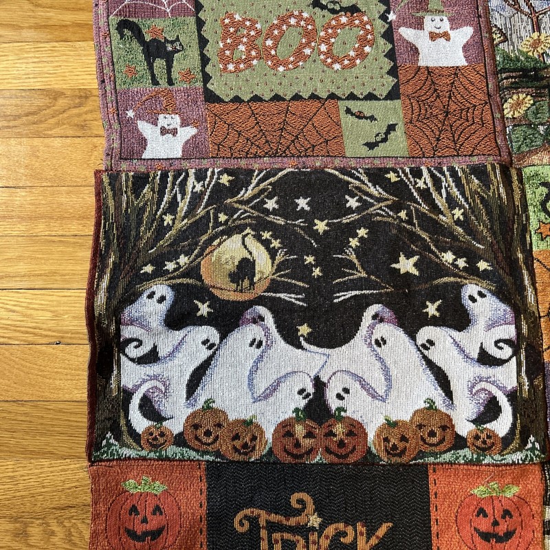 Halloween Patchwork Tapestry 36”x52” Retangular Table Topper Wall Hanging gallery