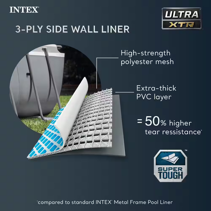 Ultra XTR 18 Ft. X 9 Ft. Rectangular 52 In. Deep above Ground Pool Set gallery