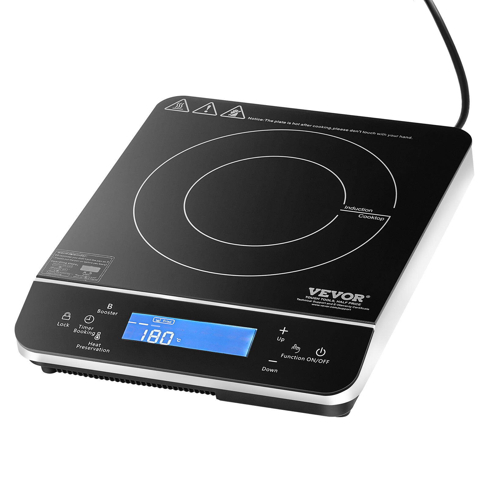 Portable Induction Cooktop 1500W Countertop Burner 9 Temp Levels Hot Plate gallery