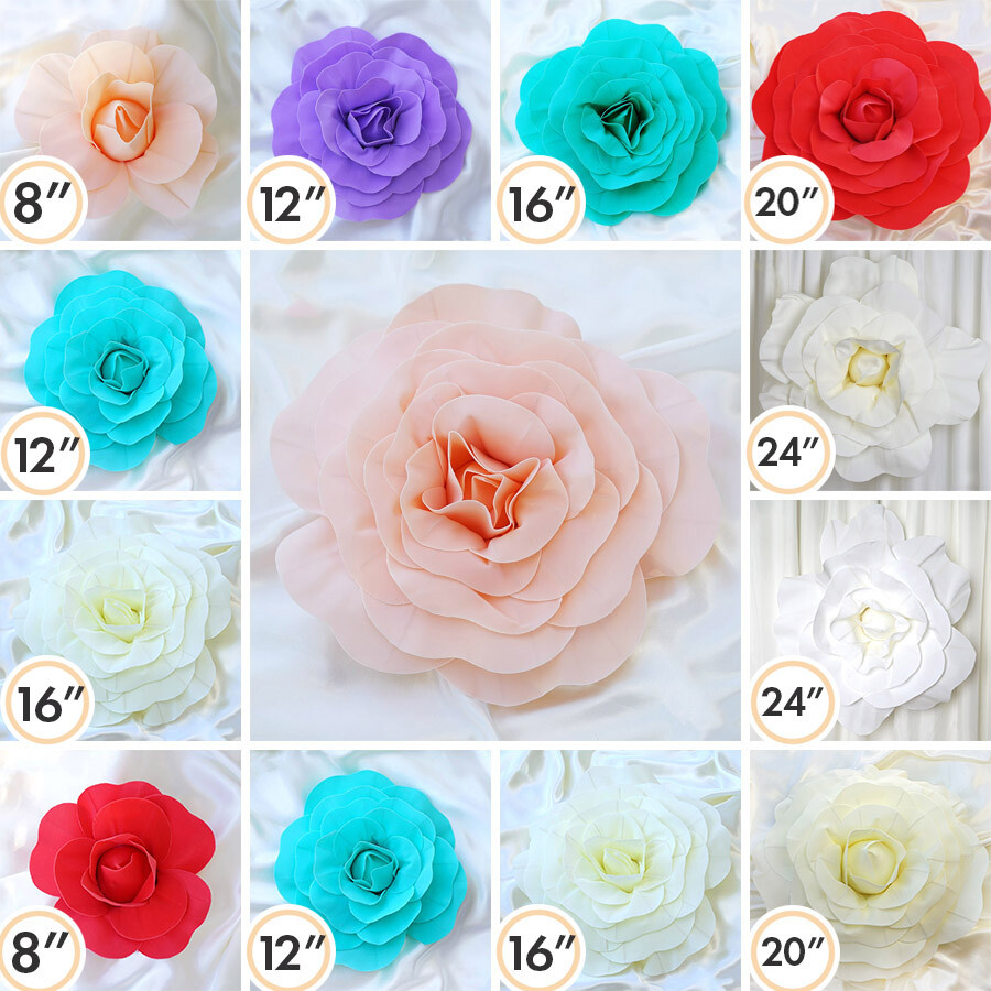 XL LARGE ROSES Flowers Wall Backdrop Party Home Wedding Crafts Decorations SALE gallery