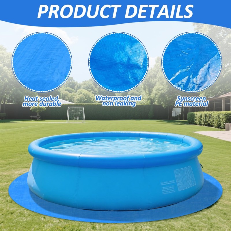 11Ft Round Pool Ground Cloth for 10ft Above Ground Swimming Pool Liner Pad gallery
