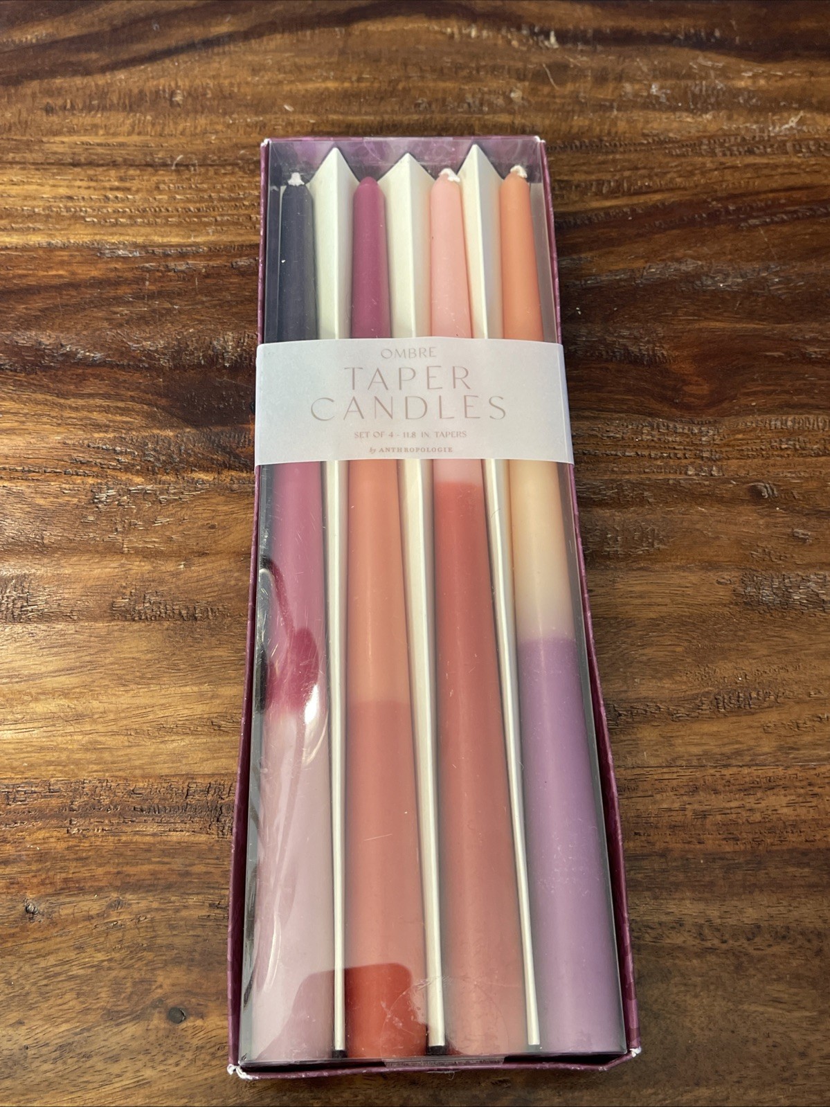 Anthropologie Ombre Taper Candles - Set of 4 - NEW Jewel Tone gallery