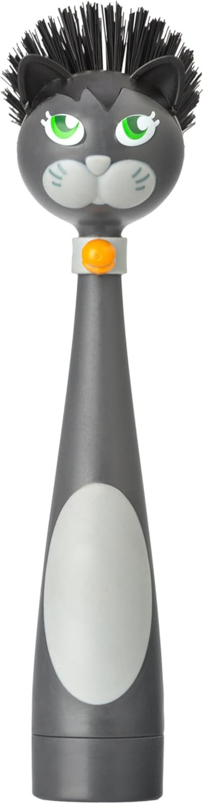 Soap Dispensing Dish Brush - Felix Cat-Shaped, Dish Brush with Handle and Soap D gallery
