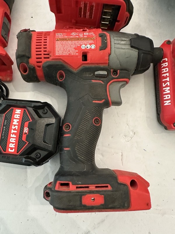 CRAFTSMAN 20V MAX 5-Tool Combo Kit w/ Battery, Charger & Bag - Tested gallery
