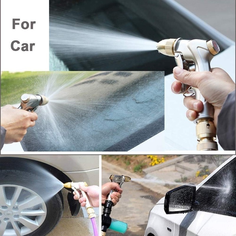 4 Adjustable Spray Patterns Metal Hose Nozzle - 100% Satisfaction Guaranteed gallery