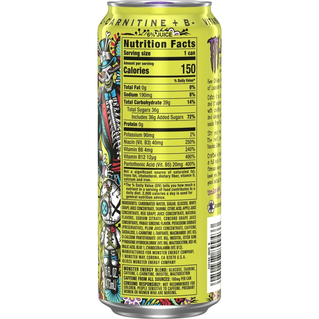 Monster Juice Voodoo Grape Energy Drink, 16 fl oz gallery