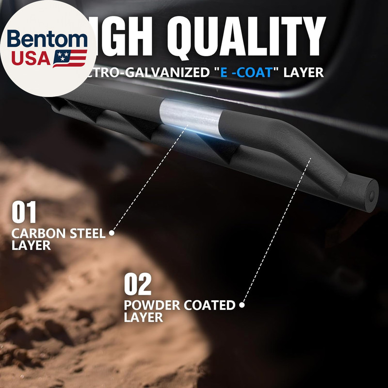 Rock Slider Nerf Bars Compatible with 2018 2019 2020 2021 2022 2023 2024 2025 20 gallery