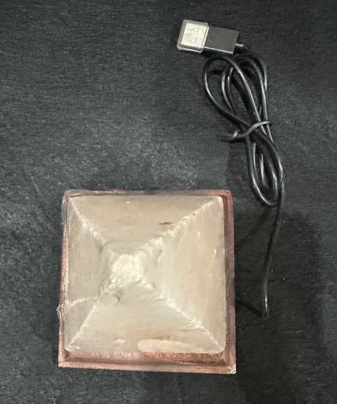 Authentic Himalayan Salt Lighted Lamp 4 inch Height USB Plug-in Brand New! gallery