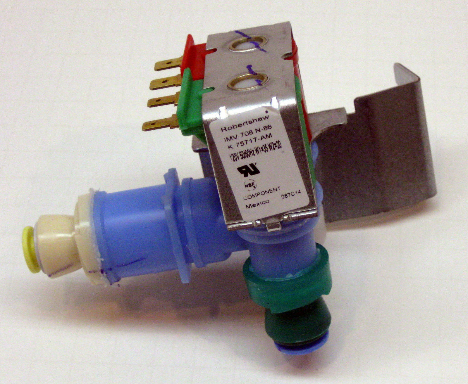 IMV708 for W10408179 Whirlpool Kitchenaid Kenmore Refrigerator Water Valve gallery