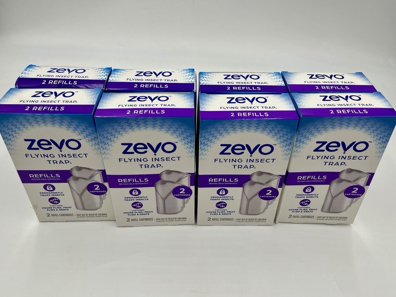 16 total Zevo flying insect trap refill cartridges - no device - easy to use gallery