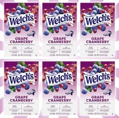 Welch’s Grape Cranberry Zero Sugar Drink Mix 36 Sticks Singles To Go 2/28
