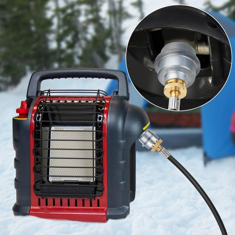 Universal Propane Fuel Filter & 6FT Propane Adapter Hose to 5-40lb Propane Tanks gallery