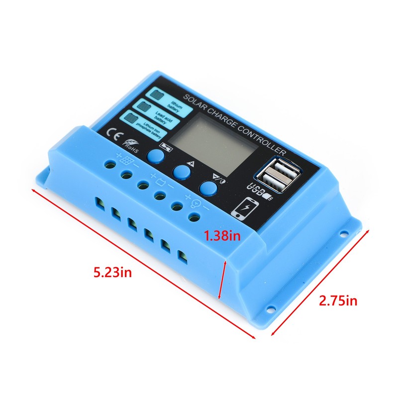 PWM 12V 24V Solar Charge Controller Regulator For Lifepo4 Lead Acid Gel Battery gallery