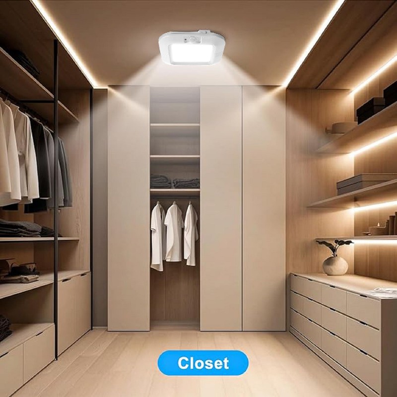 Battery Operated Ceiling Light Motion Sensor Light Indoor Motion 6000K gallery