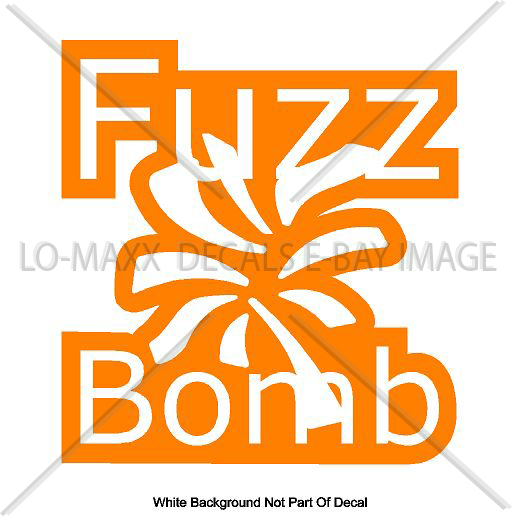 Fuzz Bomb Original Graphic Design Various Sizes & Colors Die Cut Vinyl Decal gallery