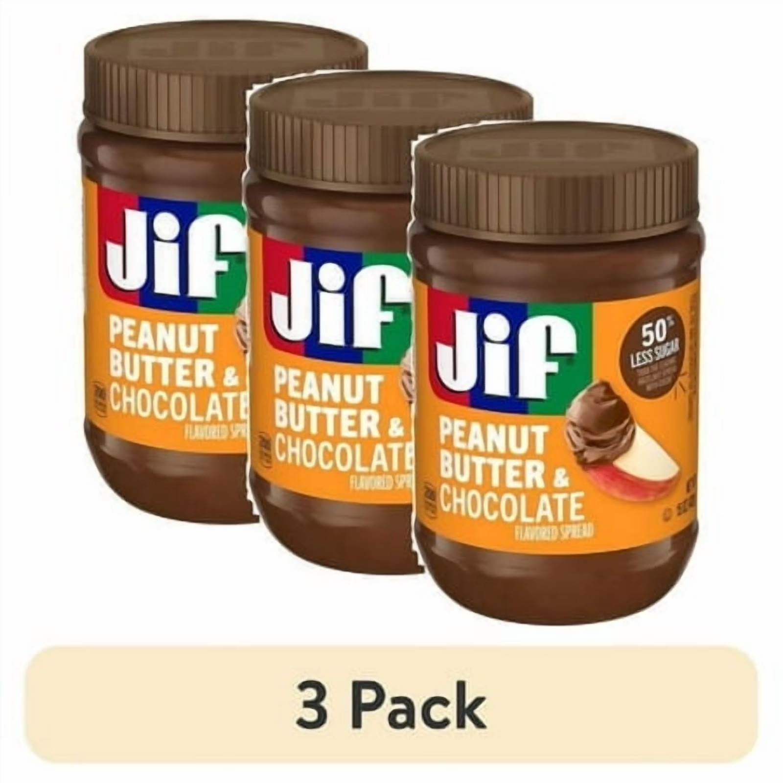 (3 pack) Jif Peanut Butter & Chocolate Flavored Spread, 15 oz Jar... gallery