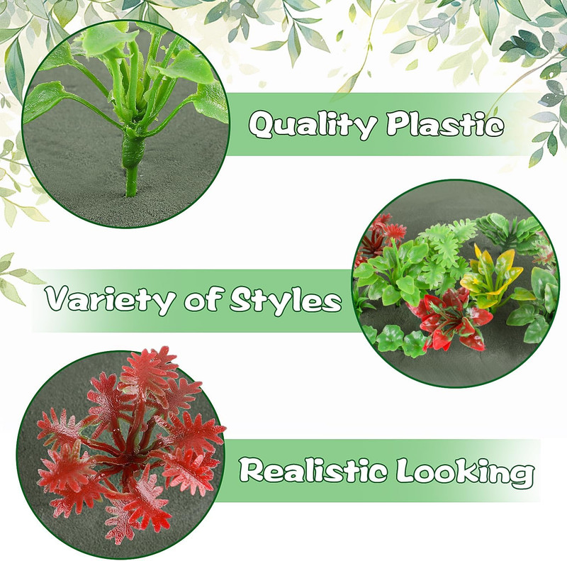Miniature Plant Set - 100 Pcs Trees, Flowers & Shrubs for Model Scenery gallery