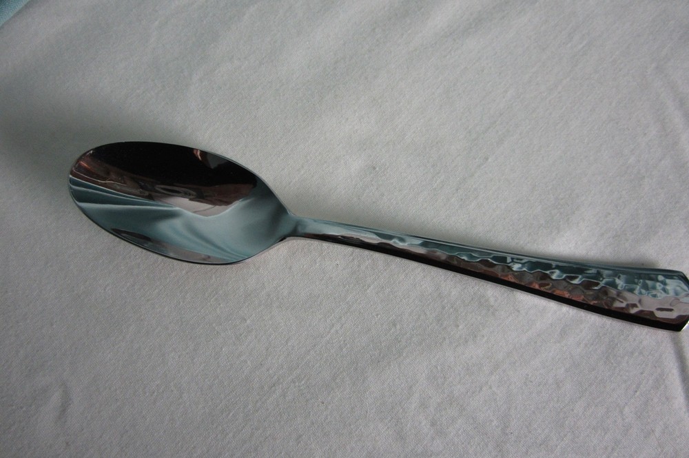 Oneida Etta Entertain 365 Teaspoons Set of 4 Stainless Steel 18/0 Hammered New