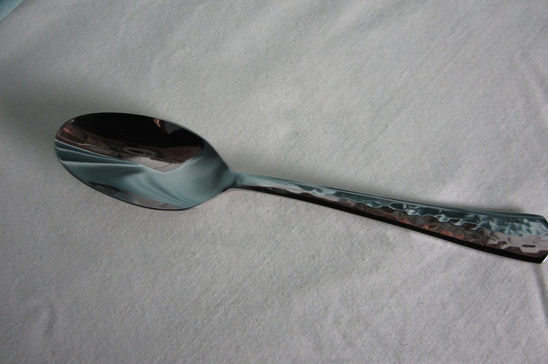 Oneida Etta Entertain 365 Teaspoons Set of 4 Stainless Steel 18/0 Hammered New gallery