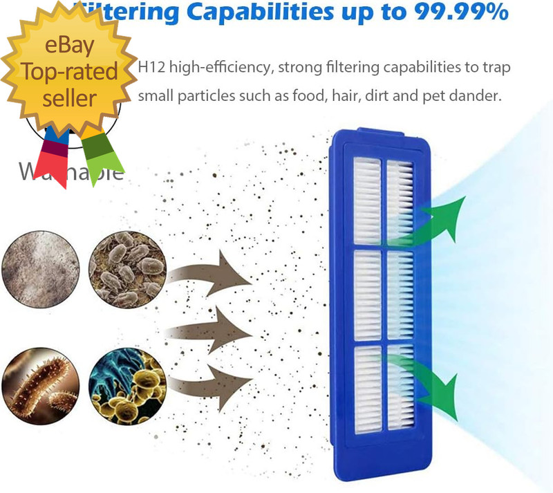 6Pcs Replacement Filters for Eufy Robovac 11S Max 15C Max 30C Max 25C Max G10 gallery