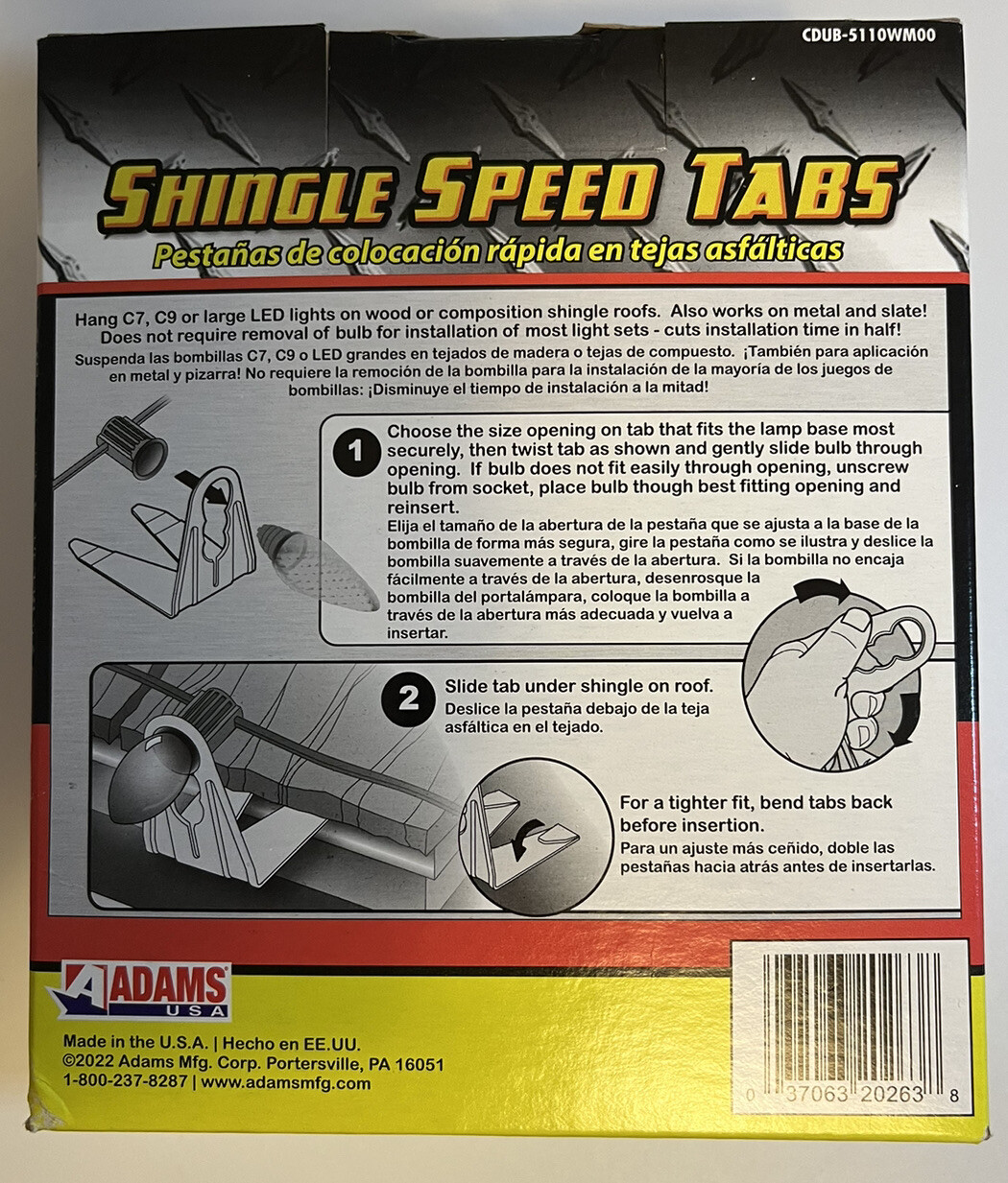 50 Shingle Speed Tabs Commercial Grade For Christmas LED & Incandescent Lights gallery