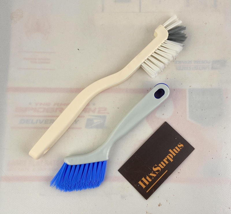 🌟2-Pack Kitchen Scrub Brush Set For Bottles, Dishes, Window, Grout Edges Corner gallery