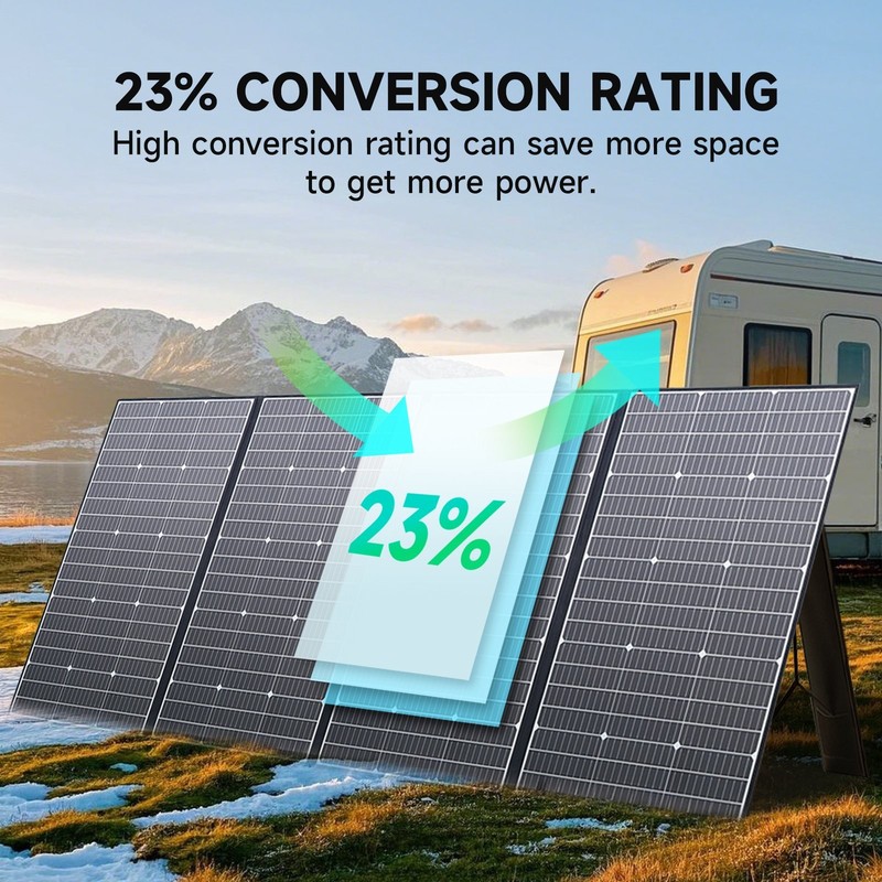 ALLPOWERS 400W 600W Foldable Solar Panel Kit Charger For Generator Power Station gallery