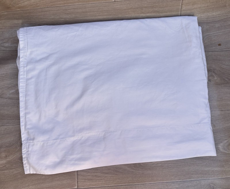 Brooklinen Queen Flat Sheet Cream 100% Cotton Cool Minimalist Natural Fibers gallery