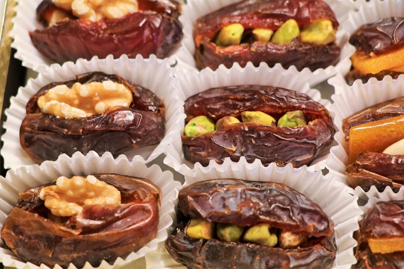 Assorted Dates with Nuts, Stuffed Medjool Dates, Gluten Free Healthy Snack gallery