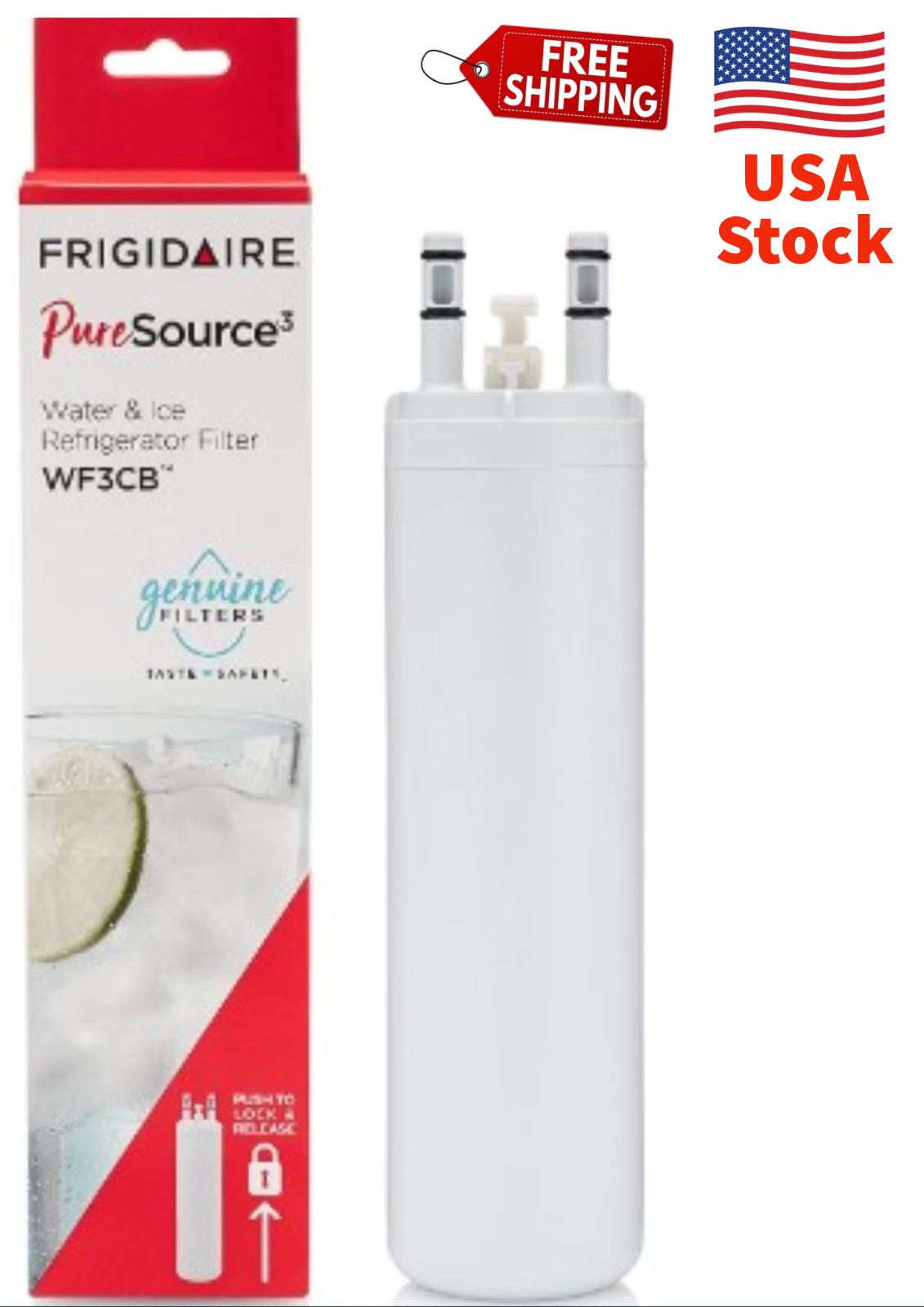 1 Pack Frigidaire WF3CB PureSource 3 Replacement Refrigerator Water Filter gallery