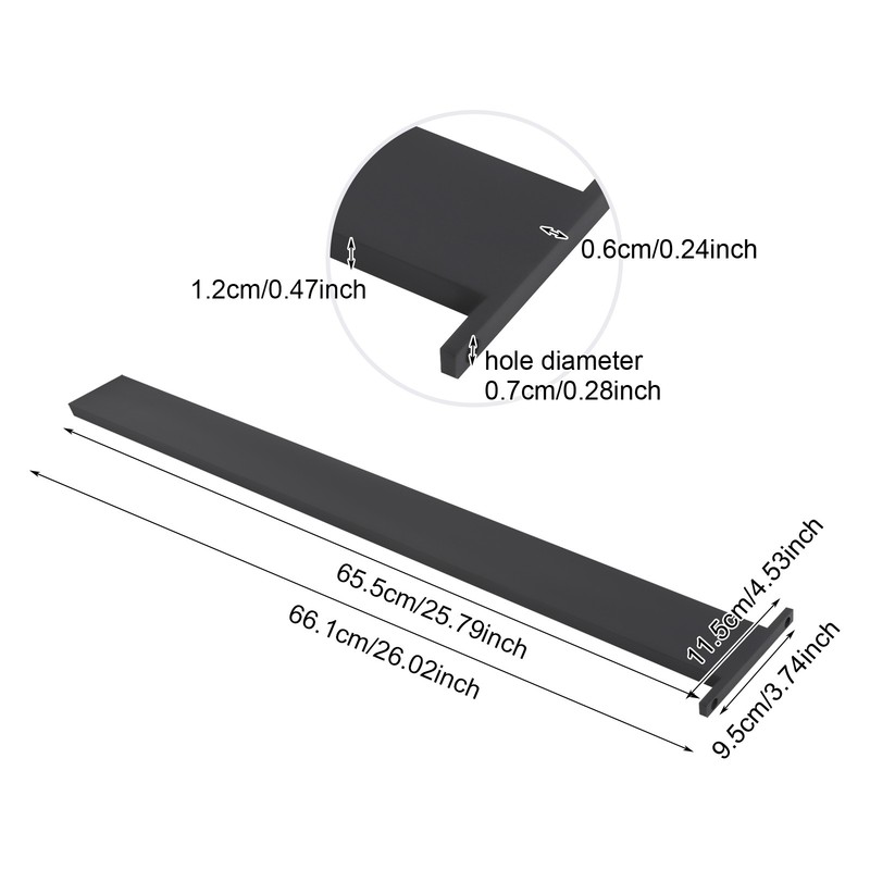 26in 2 Pcs Countertop Support Brackets, Countertop Support Brackets Load 300lbs gallery