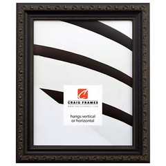 Craig Frames 1.25″ Aged Black Victorian Ornate Picture Frames & Poster Frames