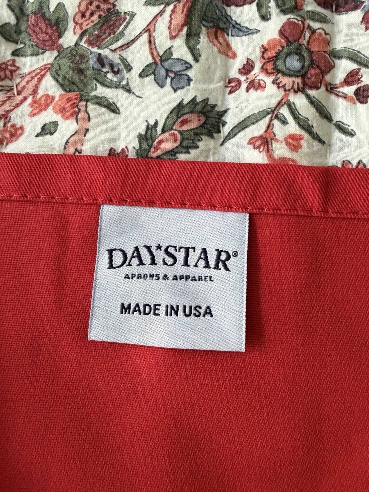 Red Vienna Beef Apron, New without tags, polyester and cotton gallery