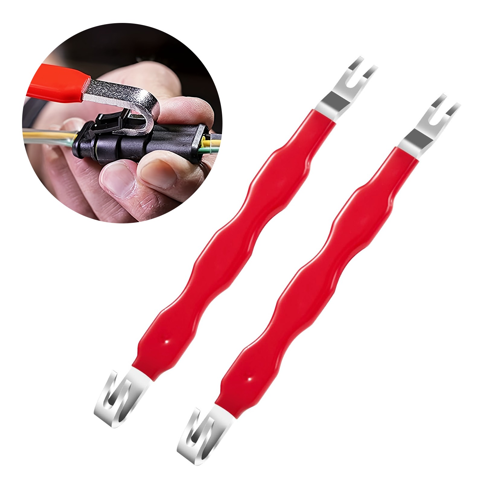 2PCS Electrical Terminal Connector Separator Removal Tool for Automotive 7.5inch gallery
