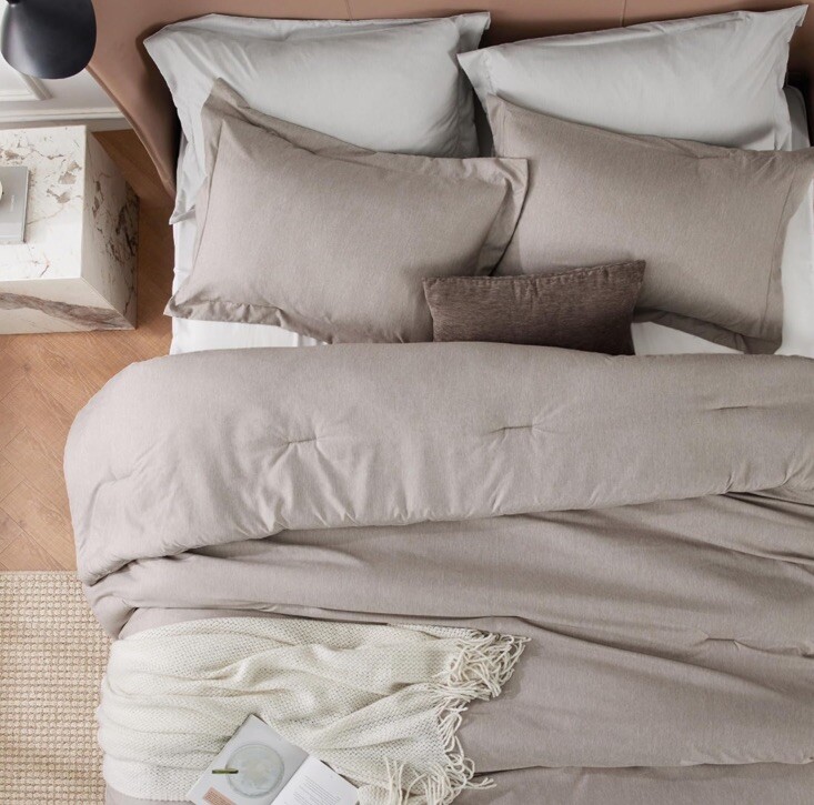 Bedsure Twin/Twin XL Comforter Set Linen. Comforter And 1 Sham 68x88 gallery