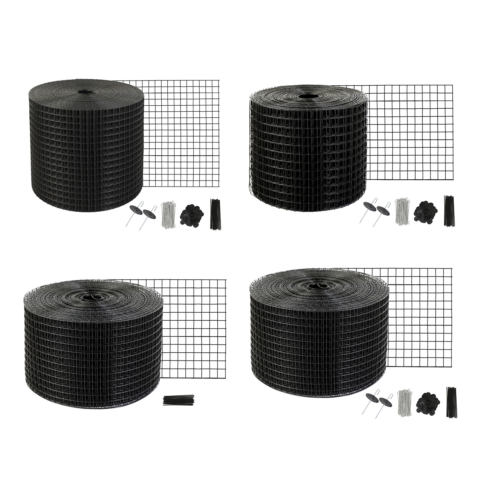 VEVOR 8/6in x 100/50ft Solar Panel Guard Critter Guard Roll Kit 50pcs Tire Wires gallery