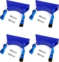 4 Pack Cylinder Wall Mount Bracket 4-12in Tank Holder Strap for Gas Bottles Labs