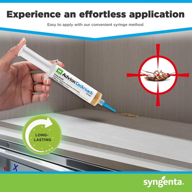 Syngenta Advion Roach Killer / Cockroach Gel Bait (Comes with Plunger and Tips) gallery