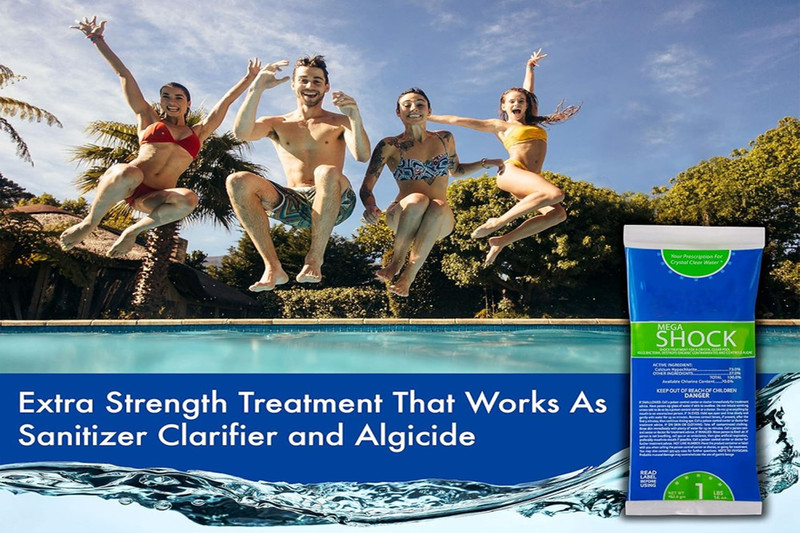 Swimming Pool 73% Calcium Hypochlorite Mega Chlorine Shock - 1 lb Bags gallery
