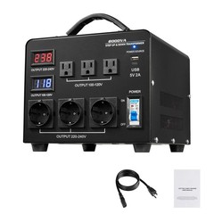 6000VA Automatic Step Up/Down Transformer Converter 110V-220V & 220V-110V
