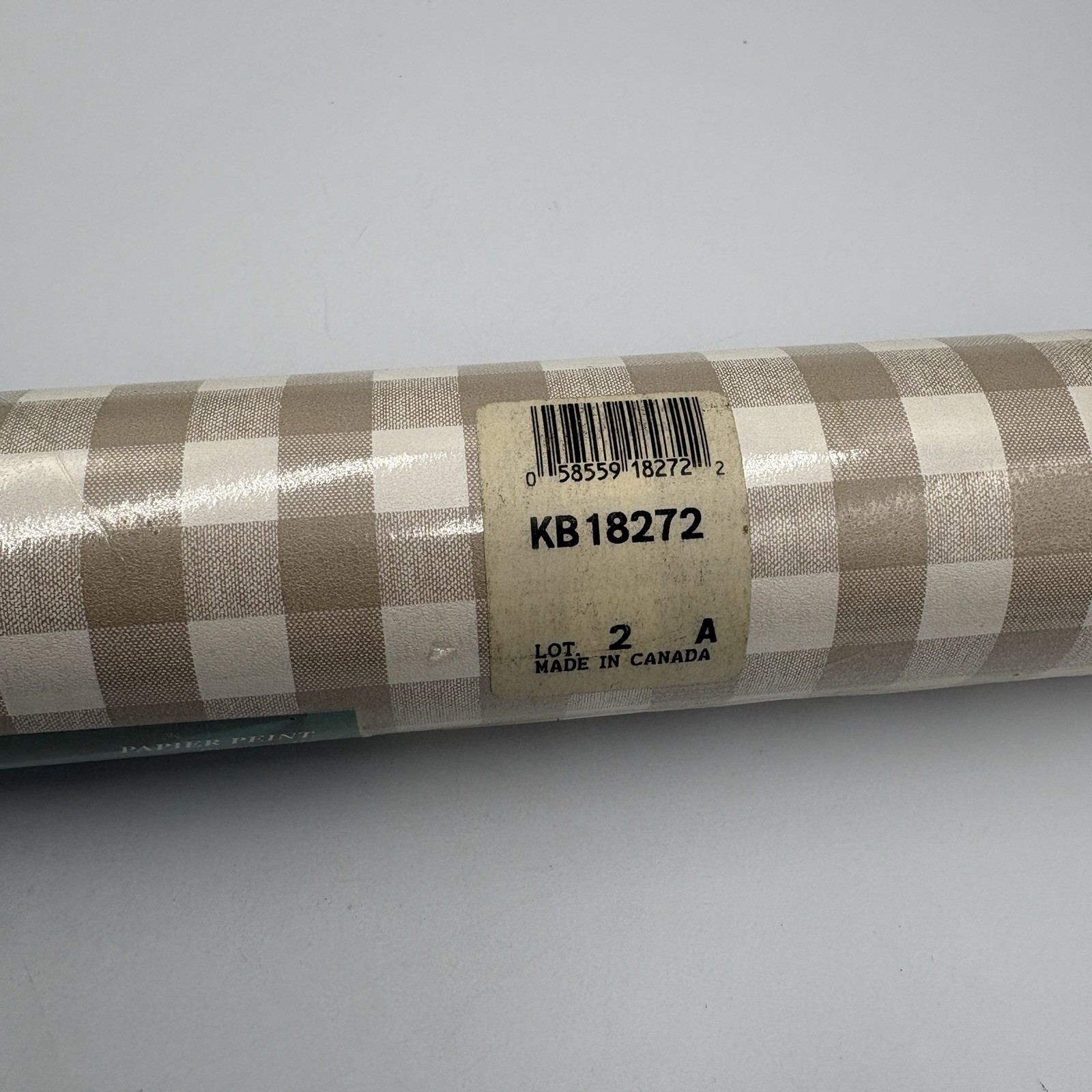 Norwall KB18272 Plaid Checkered Wallcovering Roll Prepasted Strippable 55.7sq ft gallery