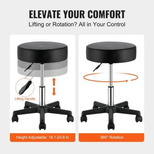 Rolling Stools with Wheels 400 LBS Weight Capacity Adjustable Height Stool gallery