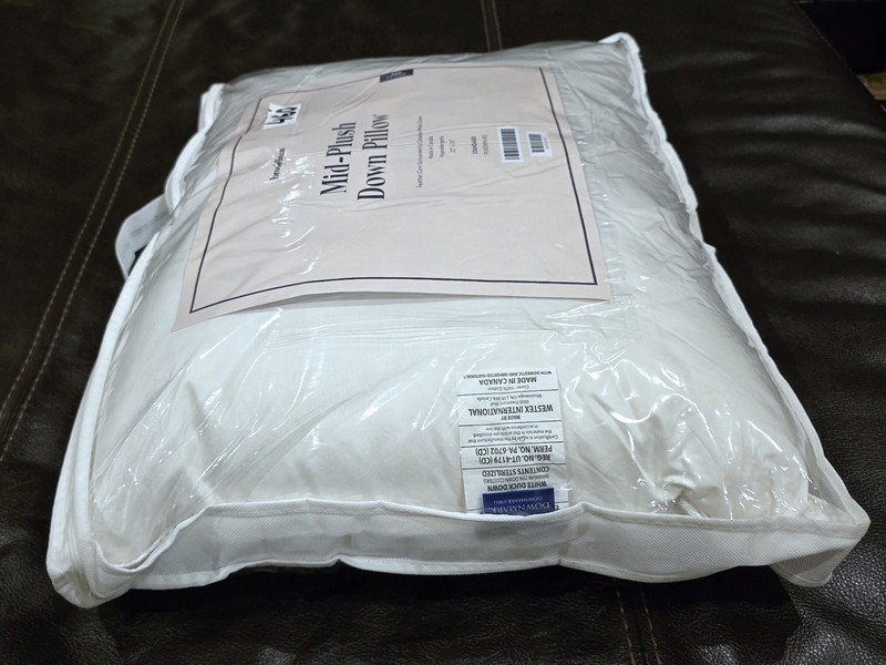 Brooklinen Mid-Plush Down Pillow Canadian Down Hypoallergenic Standard #461 gallery