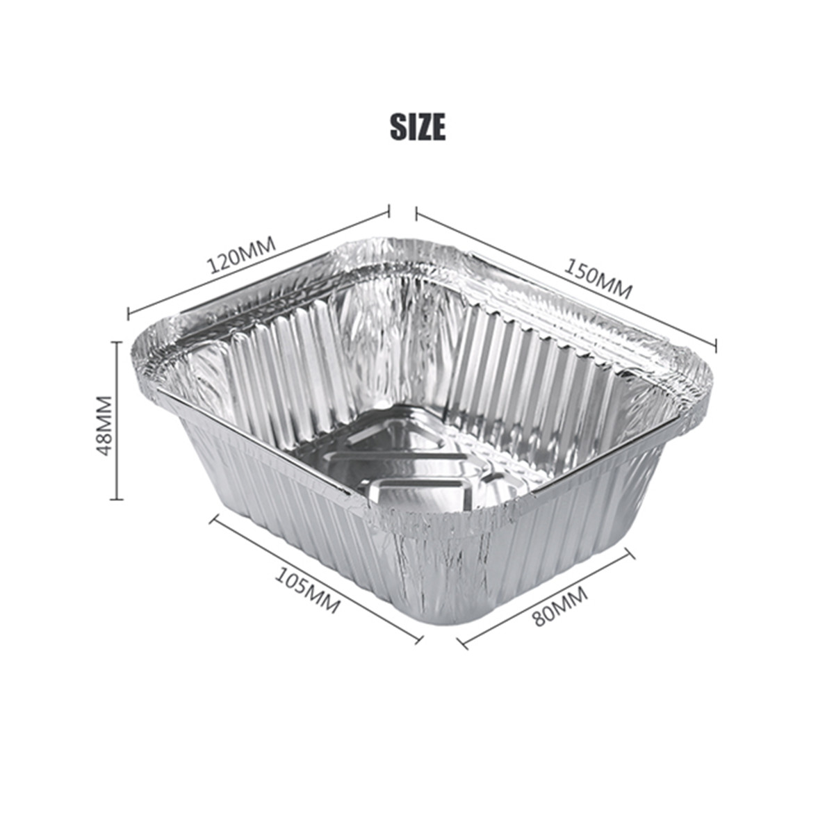 40 Pack Food Storage Take Out Containers With Lids Disposable Foil Drip Pan Tray gallery
