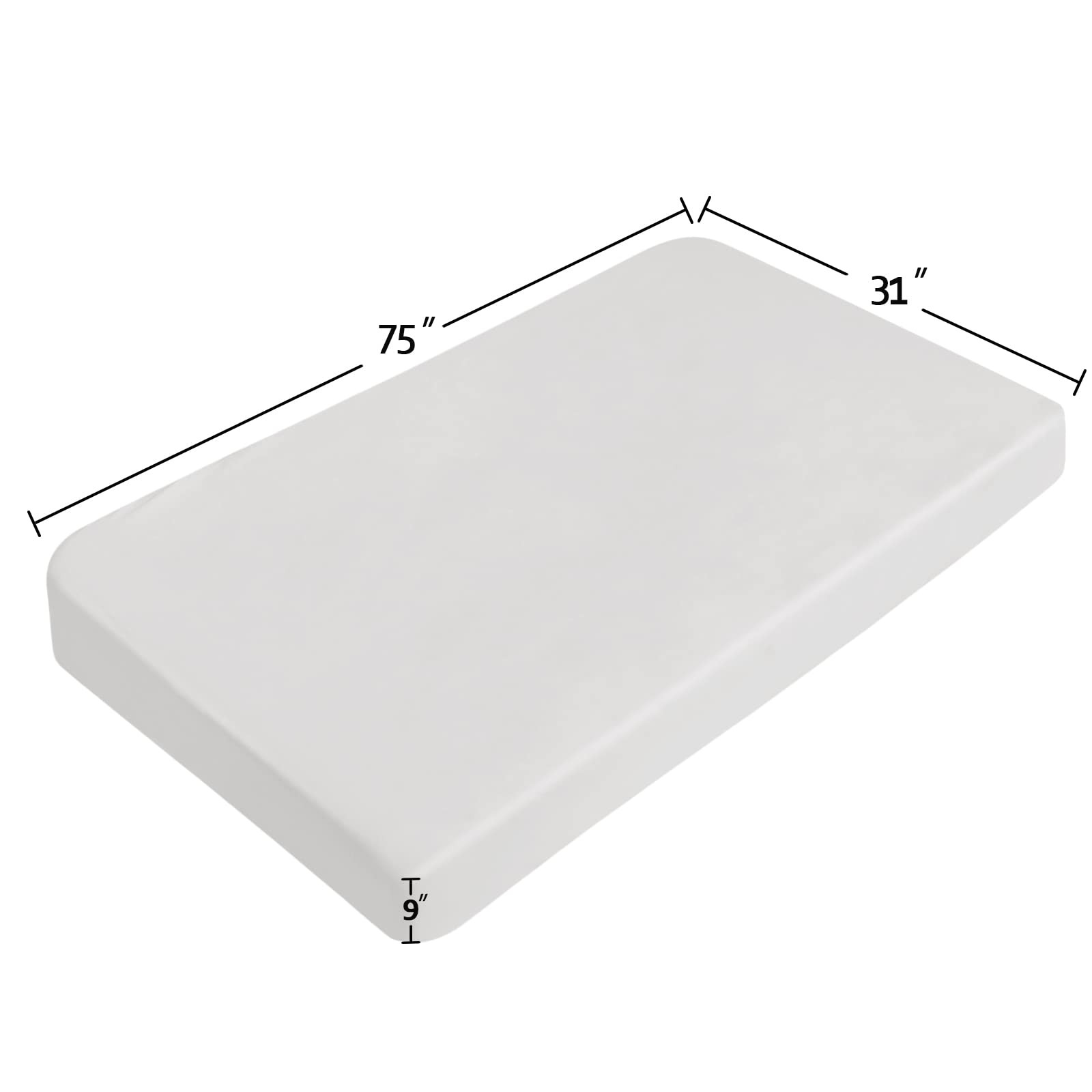 Cot Sheets 31x75 Fitted Microfiber Narrow Twin RV Bunk Bed Bottom Sheet White gallery