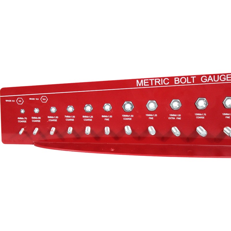 Bolt and Nut Gauges Check a Thread Size Fastener Standard SAE Inch METRIC Guage gallery