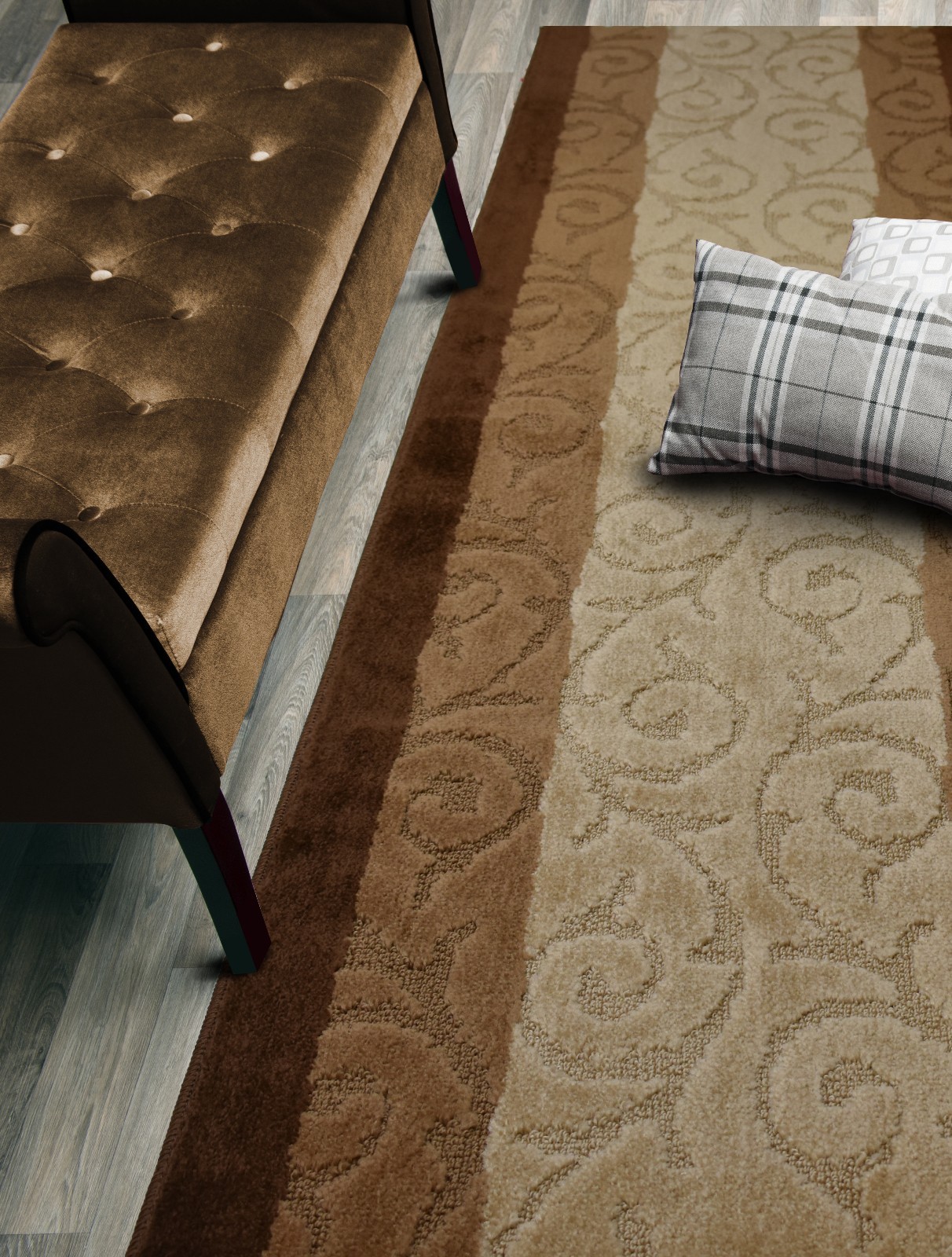 Custom Size Runner Rug, Slip Resistant, 26 Inch Wide X Your Choice of Length gallery