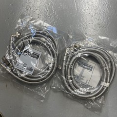 (2) Everbilt 4 ft. Polymer Coated Stainless Steel Washing Machine Connectors S33